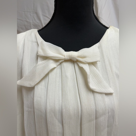 Modcloth Cream Satin Dress - Picture 2 of 7